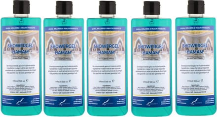 Douchegel Hamam 500 ml - met klepdop - set van 5 stuks - Showergel