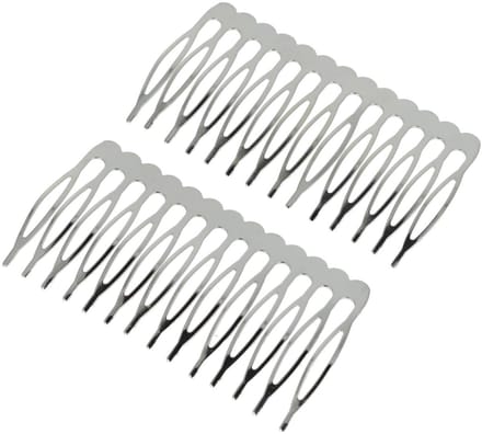 Haarsoires Haarspeld Sierkam Opsteekkam 7cm - Metaal - Zilver - Set van 2 - Haarversierkam - Haar Versiering