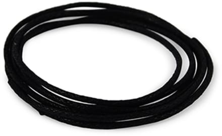 Waskoord 2 mm zwart, per meter