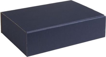 Wijndoos cadeauverpakking karton 36x26x9cm DONKERBLAUW (35 stuks)