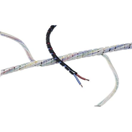 HellermannTyton 161-41105 SBPE4D-PE-GY-5M Spiraalslang 5 tot 20 mm Grijs 5 m