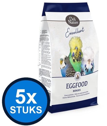 5x Deli Nature - eivoer parkiet 1kg - Vogelvoer - 1 kg