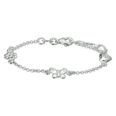 armband diverse bedels 13 + 2 cm