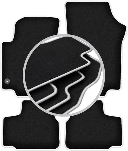 CARLUX-SILVER automatten voor: Volkswagen Up! achterklep (2011-)