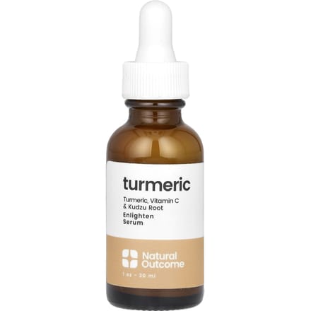 Natural Outcome, Sérum éclaircissant au curcuma, sans parfum, 1 oz (30 ml) brown