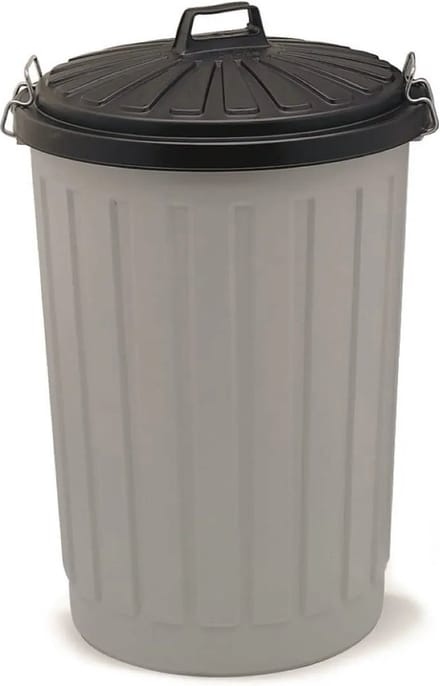 Afvalemmer rond met deksel 90 liter - Afval scheiden - Afvalemmer - vuilnisemmer - afvalbak