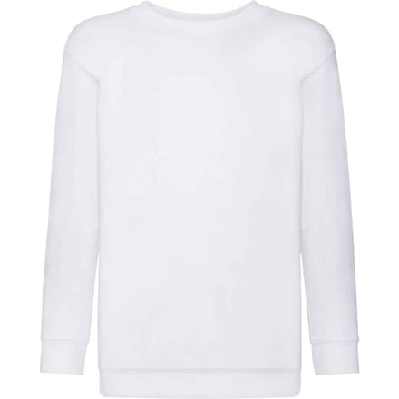 Fruit of the Loom Kids / Kinderen Klassieke Drop Schouder Sweatshirt (Wit)