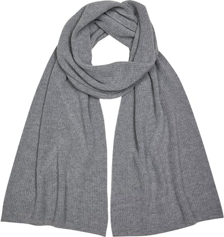FALKE Selection Structured sneldrogend warm wol wintersjaal unisex grijs - maat ONESIZE