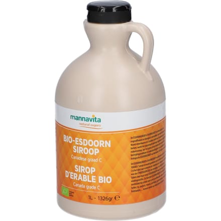 Mannavital Ahornsiroop Bio Zoetmiddel Graad C 1l