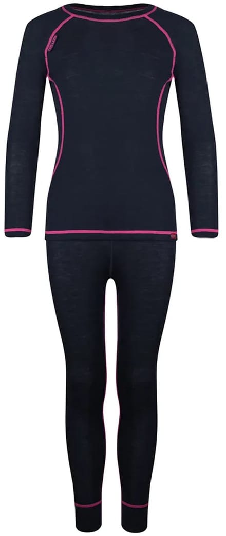 Trollkids Merino Lange Mouwen Basislaagset Zwart 128 cm Kinderen
