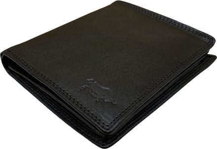 Arrigo Billfold Portemonnee Heren - Leer - Muntgeld Vak - Zwart