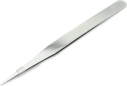 Let op type!! JIAFA JF-603 Straight Tip Tweezers(Silver)