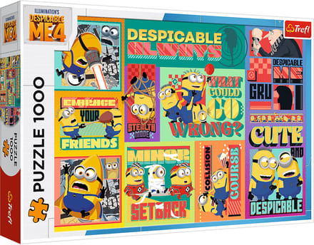 Trefl legpuzzel Minions - 1000 stukjes - kleurrijke cartoon puzzel.