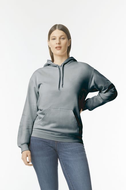 Gildan Sweater met capuchon Midweight Softstyle GISF500 - Dark Heather - S