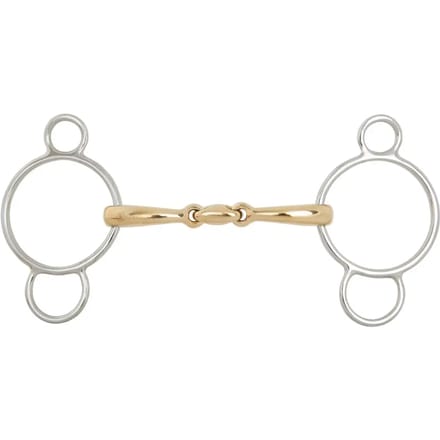 Pessoa bit voor dubbelgebroken paarden BR Equitation Soft Contact