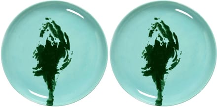 Serax - Ottolenghi Feast - Bord M - Azurblauw/Groen - 22 Ø - 2 stuks