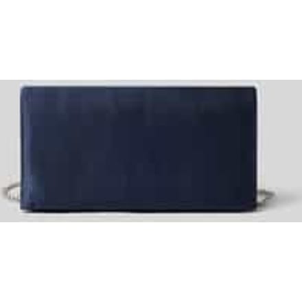 Clutch met schouderband in metallic