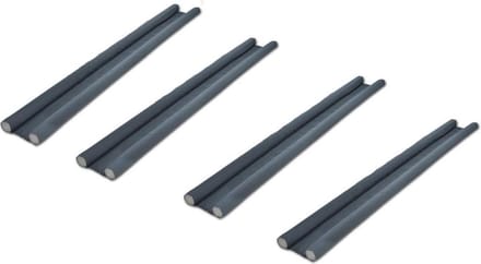 Dubbele tochtstoppers - 95 cm - 4 stuks