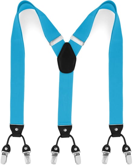 Brede Hemelsblauwe Clip Bretels