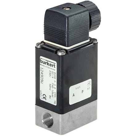 Magneetventiel G1/4'' NC RVS FFKM -12bar/0-174psi 24VDC 0330 181228