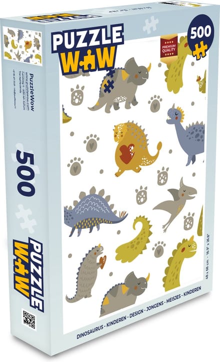 Puzzel Dinosaurus - Kinderen - Design - Jongens - Meisjes - Kinderen - Legpuzzel - Puzzel 500 stukjes