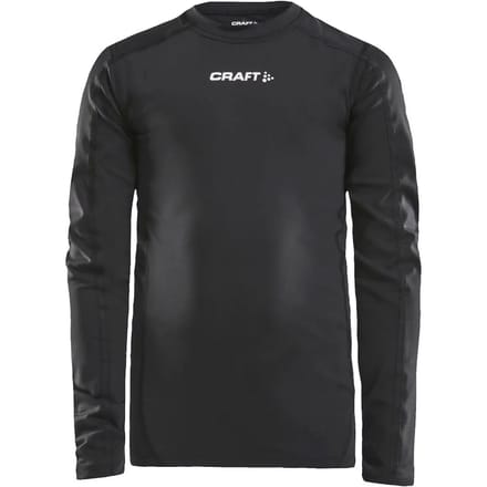 Craft Pro Control Compression Shirt Lange Mouw Kinderen - Zwart | Maat: 146/152