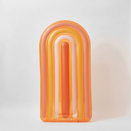 Sunnylife - Pool Floats Luxe Luchtbed Drijvend Rainbow - PVC - Oranje -