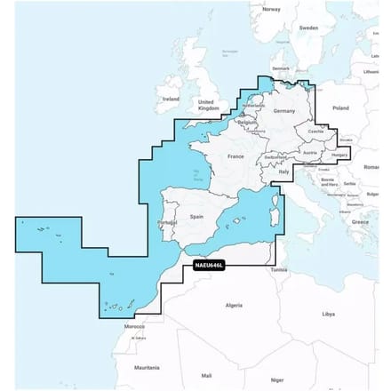 Navigatie kaart + groot sd - west europa - centraal platina Navionics