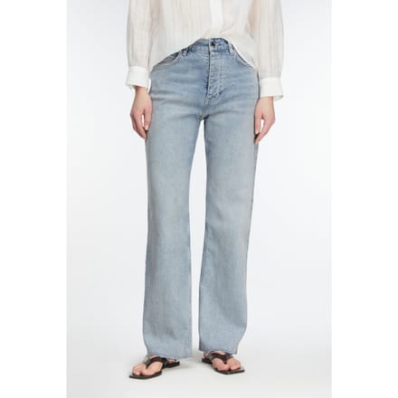 Comma  Jeans Blue Denim Maat: 36 | Straight Broeken Outlet | Dames | Blauw