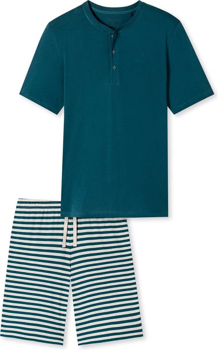Schiesser – Casual Nightwear – Pyjama – 181164 - Petrol - 52