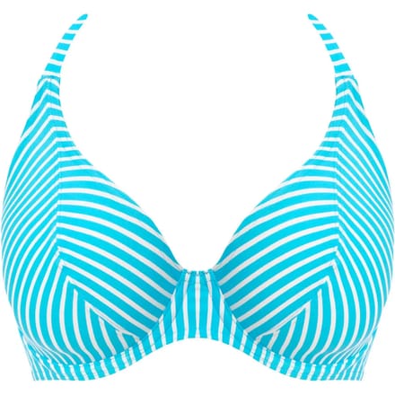 Freya JEWEL COVE UW HALTER BIKINI TOP Dames Bikinitopje - Stripe turquoise - Maat 70E