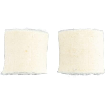 2 Pièces Tampons en Feutre de Batte de Pédale de Batterie Remplacement pour Tête de Maillet de Basse Accessoire de Percussion Blanc white
