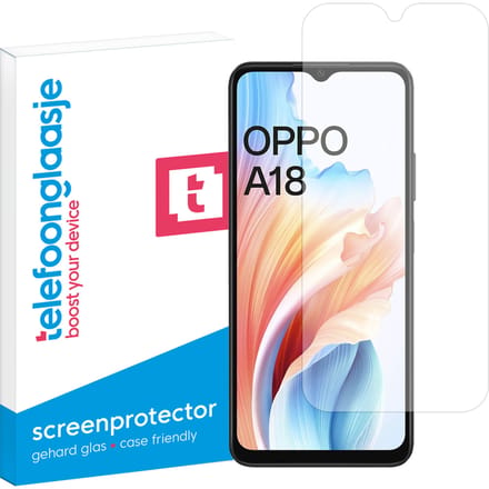 OPPO A18 screenprotector gehard glas