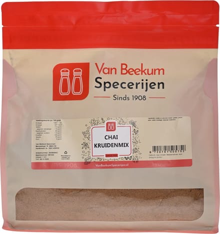 Van Beekum Specerijen - Chai Kruidenmix - 1 KG (hersluitbare stazak)