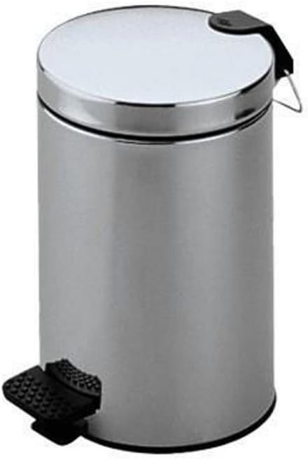Universele Staande Afvalemmer met Deksel en Pedaal 5 Liter Aluminium