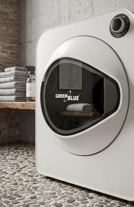 Wasdroger 3 kg – EcoDry - Wit - – EcoDry Compact 830W Luchtafvoerdroger, - Medahomestore