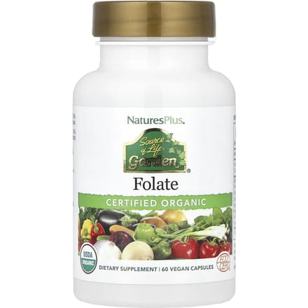 Source Of Life®, Tuin, Foliumzuur, Groentecapsules, 60