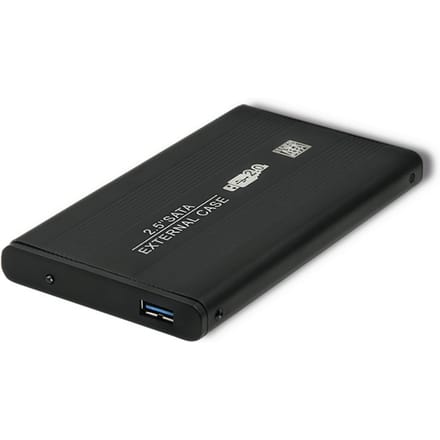 Qoltec aluminium HDD/SSD-behuizing/pocket 2,5 "SATA3 |   USB 2.0 |   Zwart
