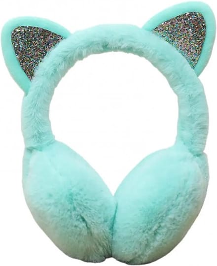 Go Go Gadget - Winter Warm - Pluche - Katten Oortjes - Mintgroen