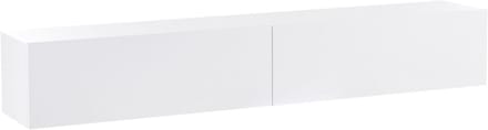 GLADSTONE - Wandgemonteerd TV-meubel - Wit - 180 cm - Vezelplaat