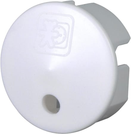 Veiligheidsafdekking voor stopcontact - 5 stuks, wit