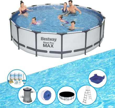 Bestway Zwembad Steel Pro MAX - Met accessoires - 457x107 cm