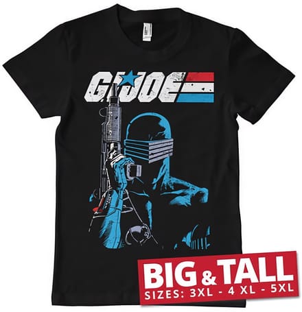 G.I. Joe Snake Eyes Close-up T-shirt voor grote maten