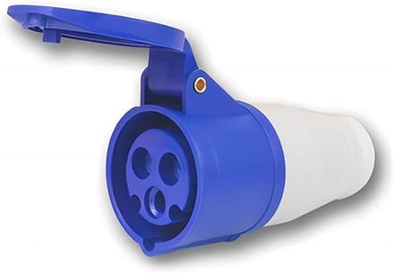 Industrieel stopcontact IP44 - 3-polig 16A/32A voor campingcaravans