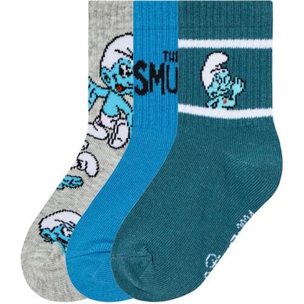 Lidl 3 paar kindersokken (turquoise/grijs/blauw, 19-22)
