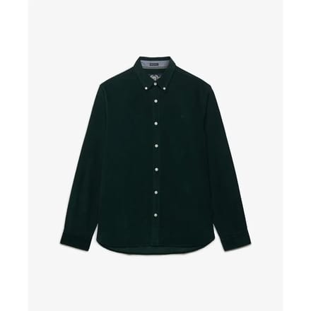 Superdry Overhemd Classic Needle Cord Shirt M4011044a A7h Eagle Green Mannen Maat - M