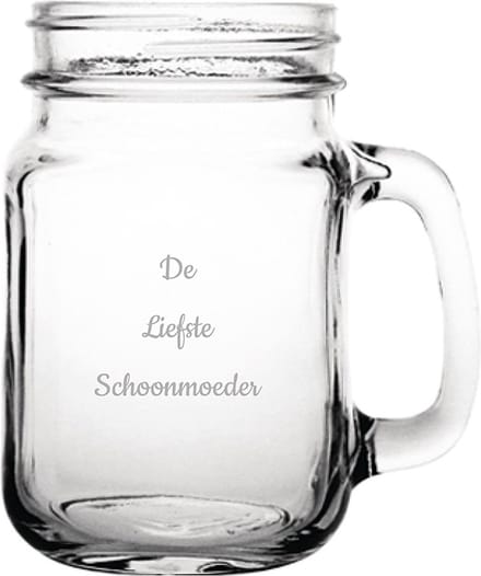 Gegraveerde Drinkglas 45cl De Liefste Schoonmoeder