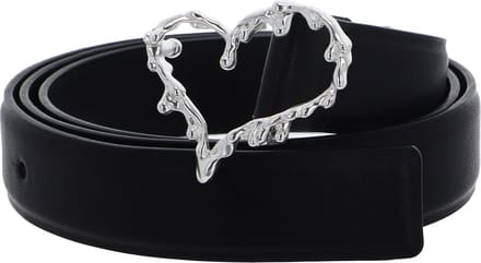 Desigual Leren Riem Accessories Leather Belt W85 Black Zwart