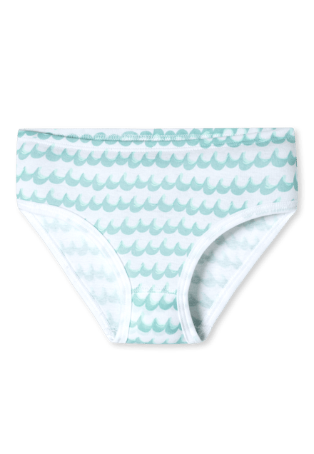 Slips, set van 3, golvend patroon, turquoise - Fine Rib 92