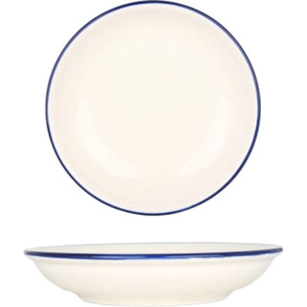 Bonna Serveerschaal - Linea Blue - Porselein - 20 cm (500cc) - set van 2
